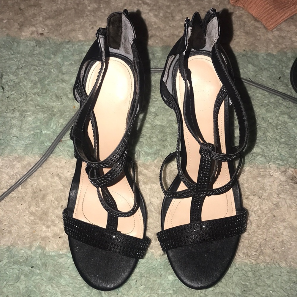 Black Sparkly Heels
